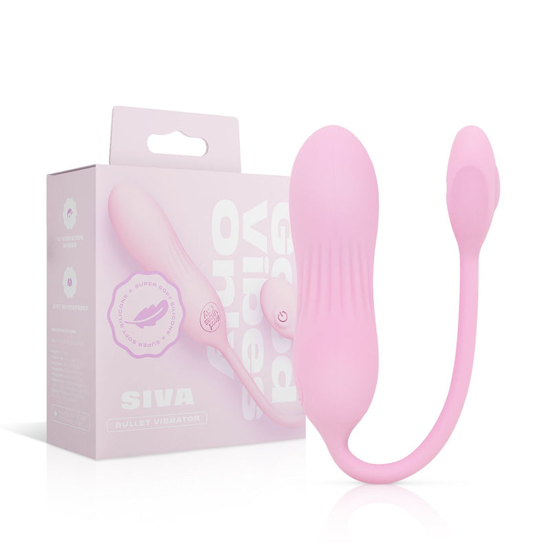 Good Vibes Only - Siva Vibrating Egg - Soft Silicone Pink
