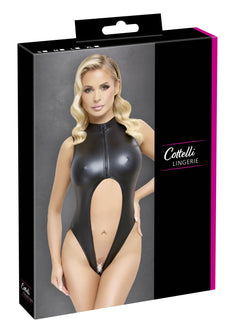 Cottelli LINGERIE – Crotchless Body – Black