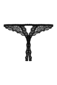 Christine - Open Crotch String Kylie - Black
