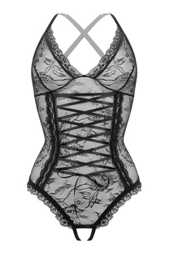 Christine - Crotchless Body Aphrodite - Black