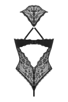 Christine - Crotchless Body Pixy - Black
