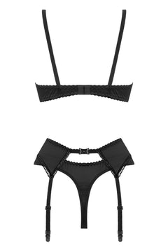 Christine - 3-pcs Open Bra Crotchless Slip Set Gush