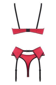 Christine - 3-pcs Open Bra Crotchless Slip Set Gush