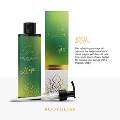 BodyGliss – Massage Oil and Lubricant in 1 Minty Mojito – 150 ml