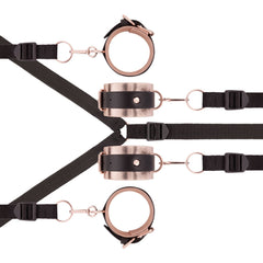 Rosy Gold - Under-Mattress Restraint Set - Black