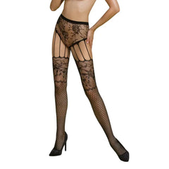 Passion ECO - S004 Bodystocking - Black